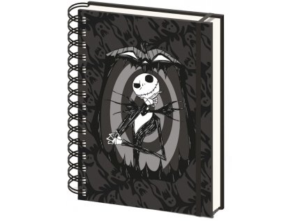 BLOK|ZÁPISNÍK A4|KROUŽKOVÁ VAZBA  NIGHTMARE BEFORE CHRISTMAS|PUMPKIN