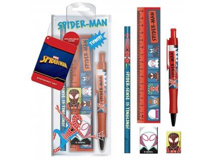 ŠKOLNÍ POMŮCKY SET5|MARVEL  SPIDERMAN|SKETCH|5 PŘEDMĚTŮ