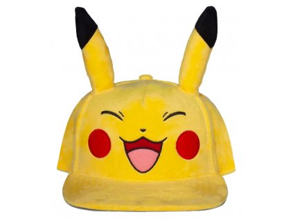 ČEPICE KŠILTOVKA|SNAPBACK  POKÉMON|HAPPY PIKACHU|S UŠIMA