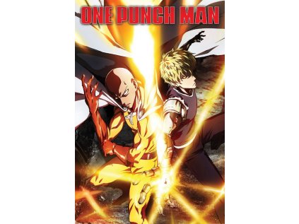 PLAKÁT 61 x 91,5 cm|ONE PUNCH MAN  SAITAMA AND CENOS POWER UP