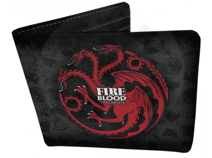 PENĚŽENKA OTEVÍRACÍ|GAME OF THRONES  TARGARYEN|11 x 9,5 cm