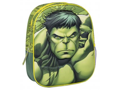 BATOH DĚTSKÝ 3D|MARVEL|AVENGERS  HULK|25 x 31 x 10 cm