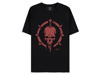 TRIČKO PÁNSKÉ|DIABLO IV  NECRO SKULL|ČERNÉ|VELIKOST (M)