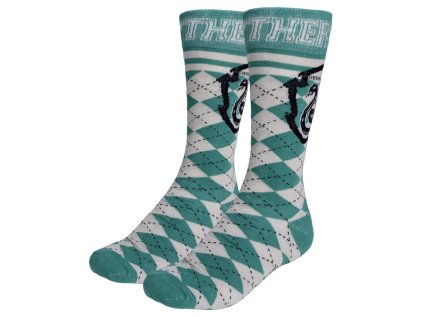 PONOŽKY PÁNSKÉ|HARRY POTTER  SLYTHERIN|VELIKOST (EU 38-45)