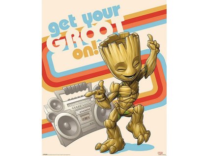PLAKÁT 40 x 50 cm|MARVEL  GUARDIANS OF THE GALAXY|GROOT ON!