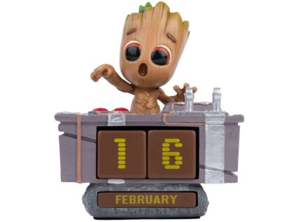 KALENDÁŘ 3D VĚČNÝ|MARVEL  GROOT|GUARDIANS OF THE GALAXY