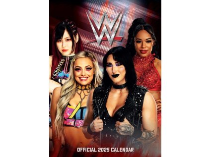 KALENDÁŘ 2025|SPORT  WWE WOMEN (29,7 x 42 cm)