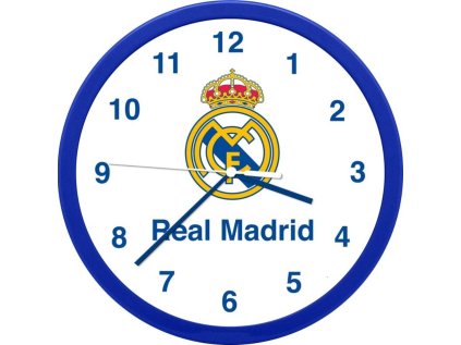HODINY NÁSTĚNNÉ|REAL MADRID  MAIN LOGO|PRŮMĚR 25 cm