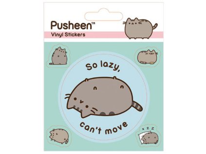 SAMOLEPKY|SET 5 KUSŮ  PUSHEEN|LAZY|VINYL