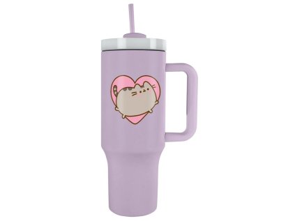 HRNEK CESTOVNÍ NEREZ S VÍČKEM|TERMO  1180 ml|PUSHEEN|JUMP TO THE HEART