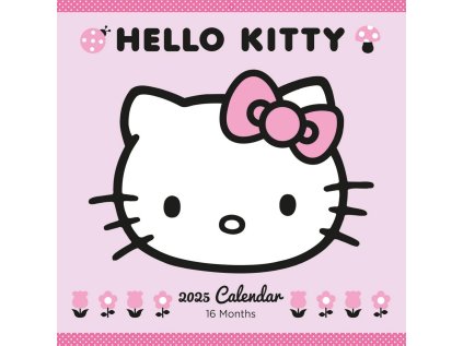 KALENDÁŘ 2025|DĚTSKÝ  HELLO KITTY (30 cm x 30|60 cm) SQ