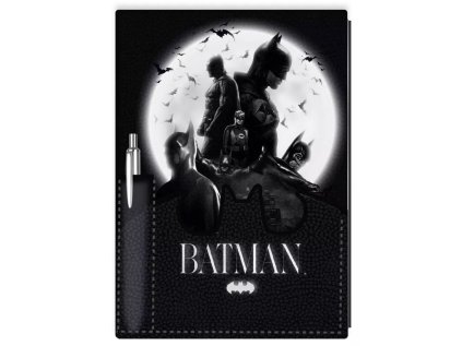 BLOK|ZÁPISNÍK A5 SET 2|PREMIUM  DC COMICS|BATMAN|S PROPISKOU