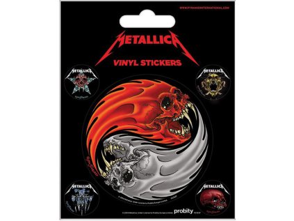 SAMOLEPKY|SET 5 KUSŮ|METALLICA  YIN & YANG|10 x 12,5 cm