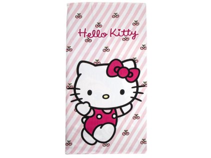 RUČNÍK OSUŠKA DĚTSKÝ|HELLO KITTY  CHARACTER|70 x 140 cm