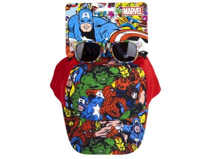 ČEPICE KŠILTOVKA DĚTSKÁ S BRÝLEMI  MARVEL|AVENGERS|ICONS OF HEROES