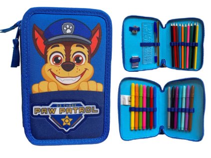 POUZDRO ŠKOLNÍ|PAW PATROL  DVOJDÍLNÉ|29 POLOŽEK|13 x 20 x 5 cm