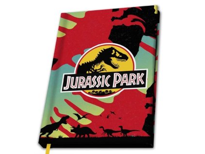 BLOK|ZÁPISNÍK A5|JURASSIC PARK  DINOSAUR KINGDOM|15,5 x 21,7 cm