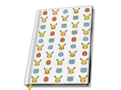 BLOK|ZÁPISNÍK A5|POKÉMON  ICONS OF STARTERS|15,5 x 21,7 cm