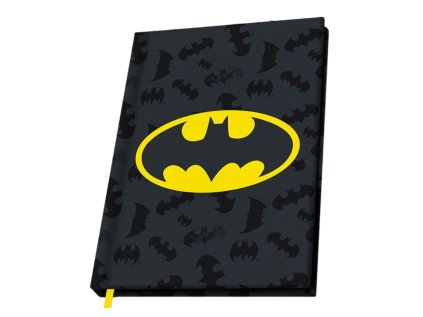 BLOK|ZÁPISNÍK A5|DC COMICS|BATMAN  LOGO AND ICONS|15,5 x 21,7 cm