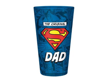 SKLENICE SKLO|DC COMICS|SUPERMAN  400 ml|SUPER DAD