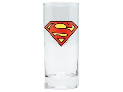 SKLENICE SKLO ČIRÉ|DC COMICS  290 ml|SUPERMAN|LOGO