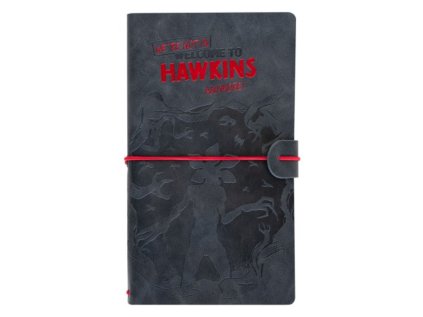 BLOK|ZÁPISNÍK|STRANGER THINGS  HAWKINS|TRAVEL BLOK|12 x 19,5 cm
