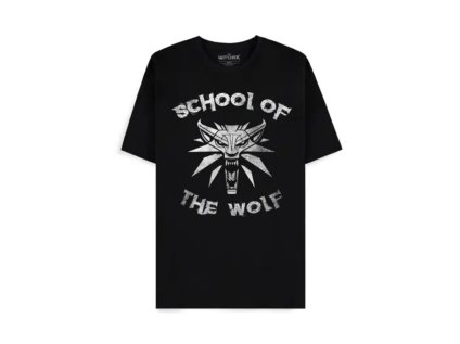 TRIČKO PÁNSKÉ|THE WITCHER  SCHOOL OF THE WOLF|ČERNÉ