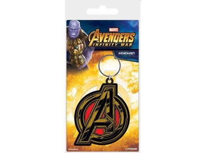 PŘÍVĚSEK NA KLÍČE|PRYŽOVÝ  AVENGERS INFINITY WAR|5 x 6 cm