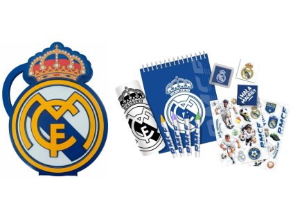 KREATIVNÍ SET9|REAL MADRID  OMALOVÁNKY-RAZÍTKA-SAMOLEPKY