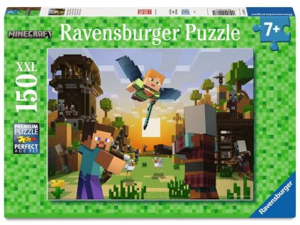 PUZZLE 150 KUSŮ|MINECRAFT  FLYING ALEX|49 x 36 cm
