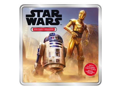 KALENDÁŘ 2026 PLÁNOVACÍ|FILM  STAR WARS (30,5 x 30,5|61 cm)