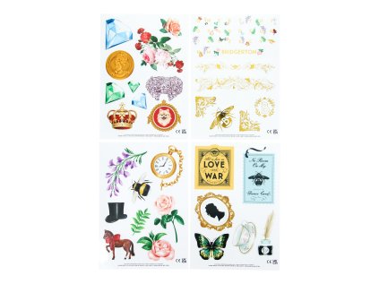 SAMOLEPKY|BRIDGERTON  4 LISTY|GOLD THINGS