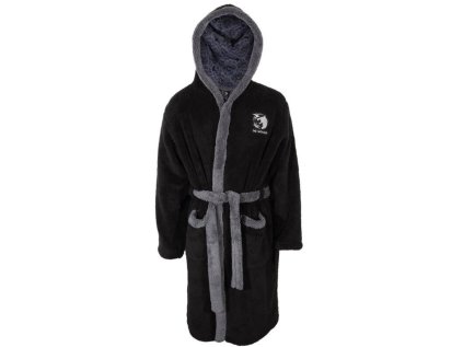 ŽUPAN UNISEX S KAPUCÍ|THE WITCHER  THE WHITE WOLF|ČERNÝ
