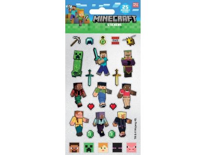 SAMOLEPKY|TŘPYTIVÉ|MINECRAF  ICONS FROM GAME|25 KUSŮ