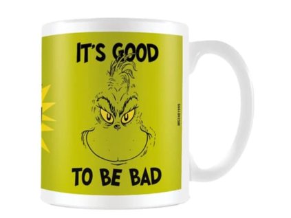 HRNEK KERAMICKÝ|THE GRINCH  315 ml|IT'S GOOD TO BE BAD|BÍLÝ