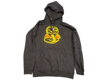 MIKINA PÁNSKÁ S KAPUCÍ|COBRA KAI  CREST|ČERNÁ|VELIKOST (XL)