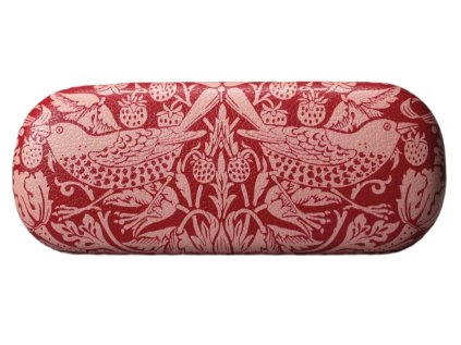 POUZDRO NA BRÝLE|ART|WILLIAM MORRIS  RASPBERRY|17 x 7 x 4 cm