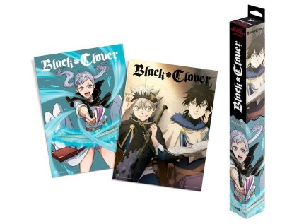 PLAKÁT 38 x 52 cm|SET 2 KUSŮ  BLACK CLOVER