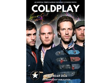 KALENDÁŘ 2026|HUDBA|CHRIS MARTIN  COLDPLAY (29,7 x 42 cm) A3