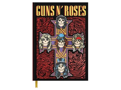 BLOK|ZÁPISNÍK A5|PREMIUM  GUNS'N'ROSES|14,8 x 21 cm