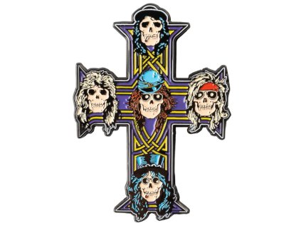 MAGNET|GUNS N'ROSES  GROUP SKULLS|7 x 7 cm