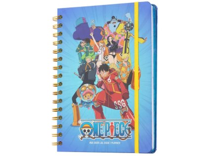 DIÁŘ 2025/2026 A5|ONE PIECE  TÝDENNÍ|12 MĚSÍCŮ|KROUŽKOVÁ VAZBA