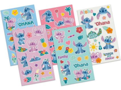 NÁLEPKY SET 5 LISTŮ|DISNEY  LILO & STITCH