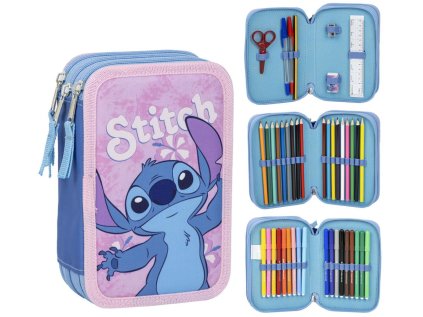 POUZDRO ŠKOLNÍ|LILO & STITCH  TROJDÍLNÉ|42 POLOŽEK