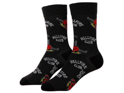 PONOŽKY UNISEX|STRANGER THINGS  HELLFIRE CLUB|EU 38-45