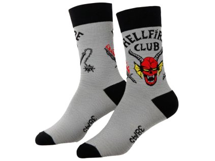 PONOŽKY UNISEX|STRANGER THINGS  HELLFIRE CLUB|EU 38-45