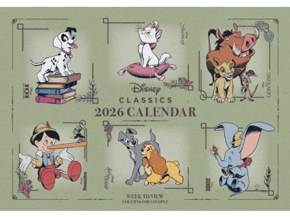 KALENDÁŘ 2026 PLÁNOVACÍ|DĚTSKÝ  DISNEY HERITAGE (A3 42 x 29,7)