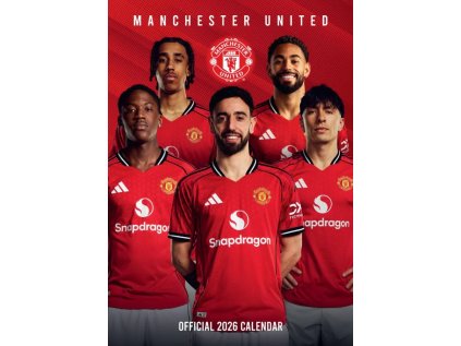KALENDÁŘ 2026|FOTBAL  FC MANCHESTER UNITED (29,7 x 42 cm)