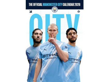 KALENDÁŘ 2026|FOTBAL  FC MANCHESTER CITY (29,7 x 42 cm)