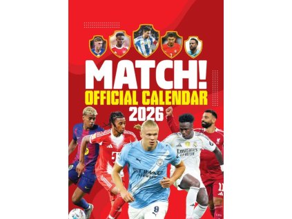 KALENDÁŘ 2026|FOTBAL  MATCH! MAGAZINE (29,7 x 42 cm)